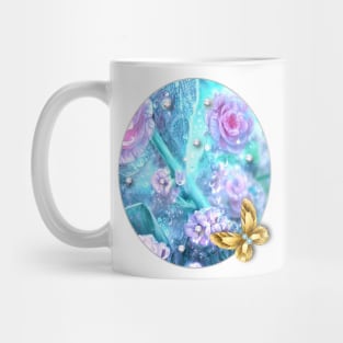 Butterfly and Flowers Mug